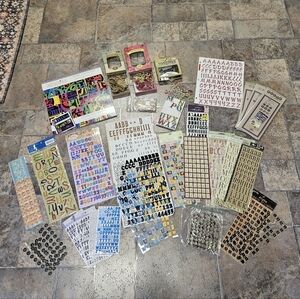 Huge Lot Of Scrapbooking Letters
